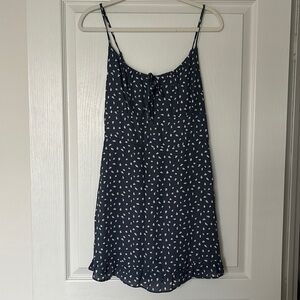 Abercrombie Blue and White Tie Bust Mini Dress, Sz S